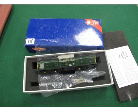 A Heljan "OO" Gauge #17041 Class 17 Diesel Locomotive, R/No 8592, BR green, large yellow panel, boxed.