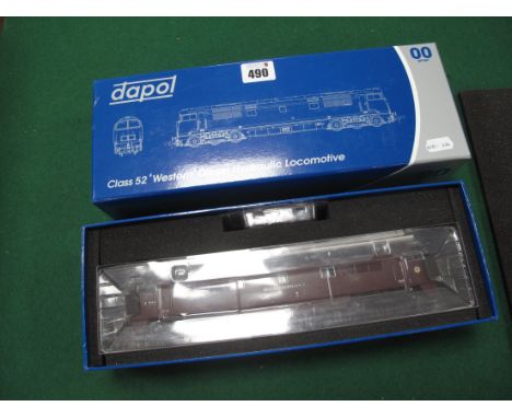 A Dapol "OO" Gauge #111013 Class 52 'Western' Diesel Hydraulic Locomotive, R/No D1010, 'Western Prince', BR maroon Syp, liter