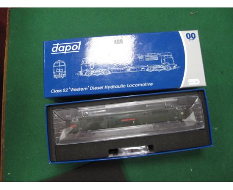 A Dapol "OO" Gauge #4D-003-013 Class 52 'Western Diesel Hydraulic Locomotive, R/No D1035, 'Western Yeoman', BR green Syp, lit