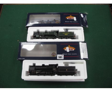 Two Bachmann "OO" Gauge/4mm "N" Class 2-6-0 Steam Locomotives With Six Wheel Tenders, Ref No 32-153 A Southern green R/No 182
