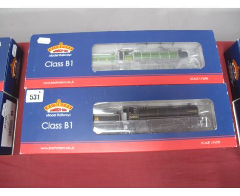 Two Bachmann "OO" Gauge Class BI 4-6-0 Locomotives and Tenders, comprising of #31-715 LNER green, R/No 1123 (8 DCC), #31-714 