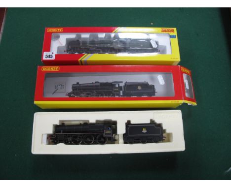 Two Hornby "OO" Gauge/4mm Boxed 4-6-0 Steam Locomotives with Six Wheel Tenders, Ref No R2250 class 5MT BR black R/No 45253 go