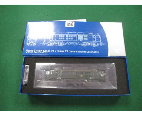 A Dapol "OO" Gauge #4D-025-004, North British Class 21/Class 29 Diesel Hydraulic Locomotive, R/No D6111, BR green with small 