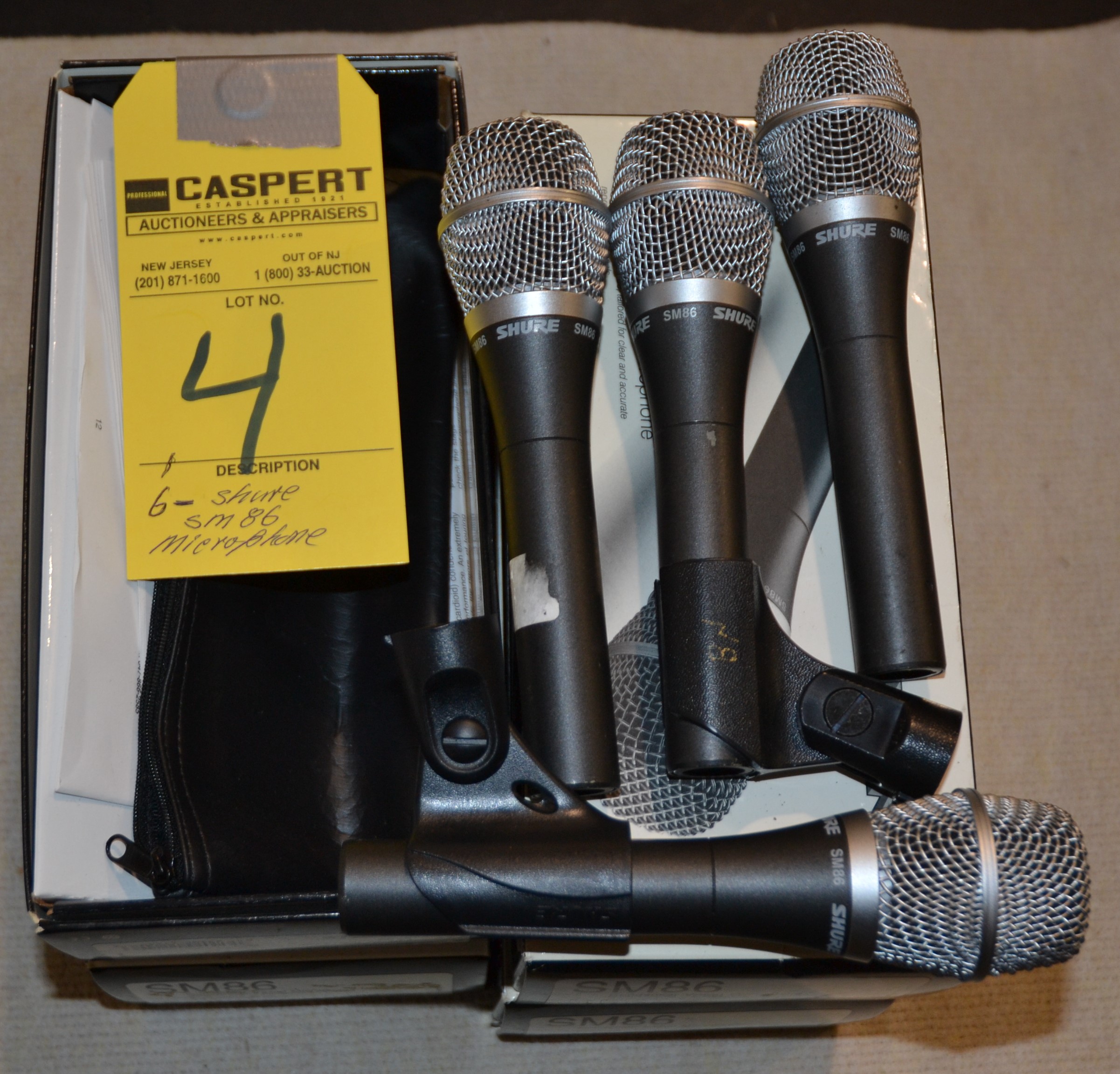 SHURE SM86 MICROPHONES