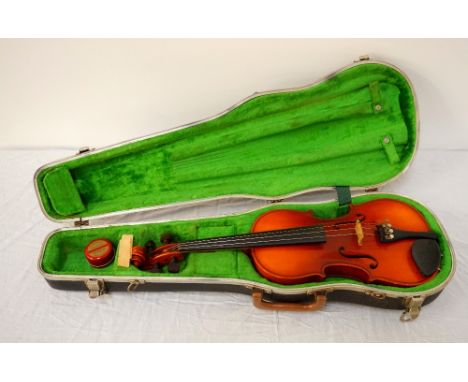 STRADIVARIUS COPY VIOLINby the 'Suzuki Violin Co. Ltd., Nagoya Japan', dated 1972, 13 1/4" two piece back, with fitted carryi