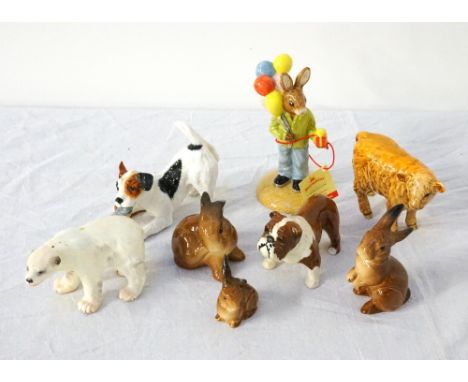 SMALL COLLECTION OF CERAMIC ANIMALSBeswick and Royal Doulton noted (8)