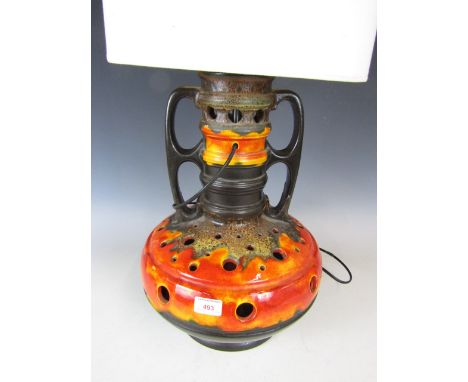 A large ceramic studio lamp 