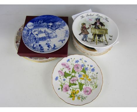 Three Spode plates and Royal Albert plates etc.