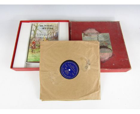 Berry, Michael, et al, Hunting by Ear (The Sound-Book of Foxhunting), London, 1949, including two Parlophone gramophone recor