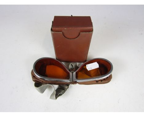 A set of Second World War Army driver's goggles 