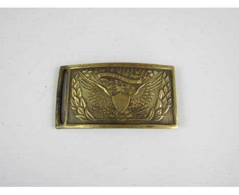 A reproduction American Civil War army officer's belt buckle
