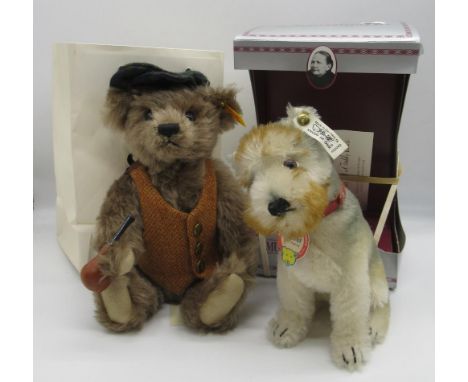 Steiff Museum Collection 1992 Rattler Terrier 1930 Replica with swivel head and collar, limited edition of 4000, boxed, H18cm