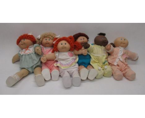 Collection of 1980s Cabbage Patch Kids Dolls, some with battery packs(7) 