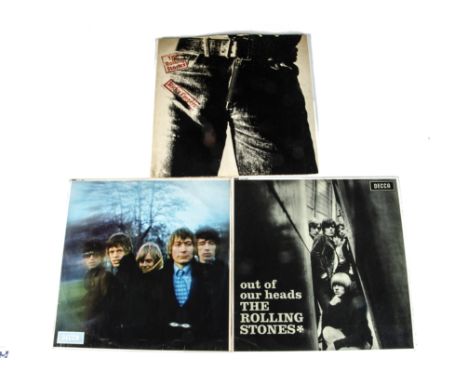 Rolling Stones LPs,  three original UK Albums comprising Out Of Our Heads (Mono - Large Decca logo on labels EX/EX-), Between
