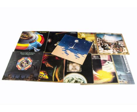 Electric Light Orchestra LPs, ten albums comprising Electric Light Orchestra, ELO 2 (both UK Harvest originals), On The Third