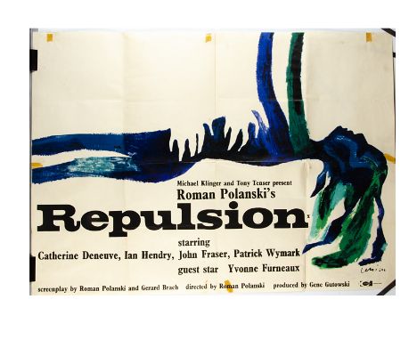 Repulsion UK Quad Poster, Repulsion (1965) UK Quad cinema poster, this the first release full colour version, the horror-thri