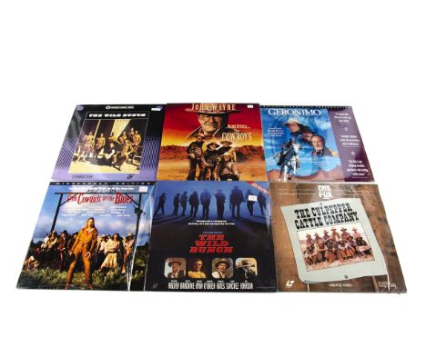Laser Discs / Westerns, thirty five Laser Discs all Westerns including Geronimo, The Cowboys, The Wild Bunch, Butch Cassidy, 