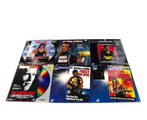 Eastwood / Stallone / Schwarzenegger Laser Discs, thirty laser discs, twenty one Clint Eastwood including Dirty Harry x 5 dif