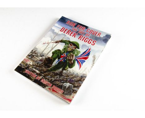 Iron Maiden / Derek Riggs Book, Run For Cover - The Art of Derek Riggs - First Edition Soft cover Book by Martin Popoff - Exc