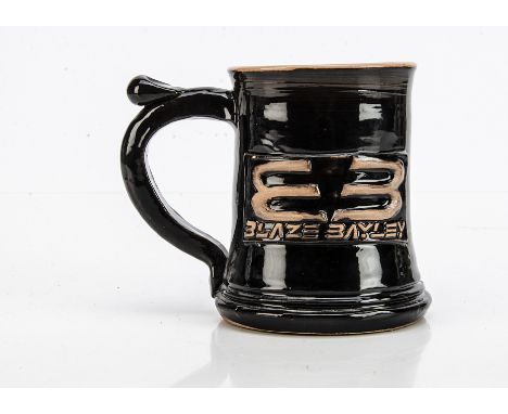 Blaze Bayley Signed Tankard, A Ceramic Blaze Bayley Beer Tankard signed on the bottom in gold pen 'To Pete' excellent conditi