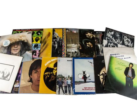 Sixties LPs, seventeen albums of mainly Sixties artists comprising The Beatles and Solo, Rolling Stones, Beach Boys, James Br