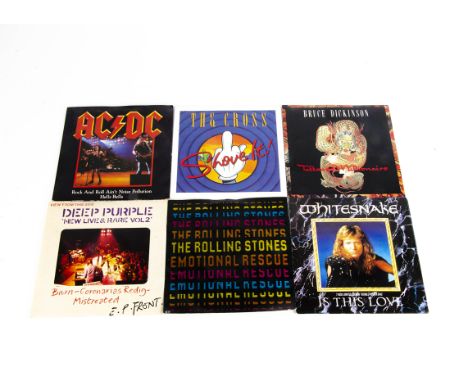 Rock / Metal 7" Singles, approximately two hundred singles of mainly Rock and Metal with artists including Alice Cooper, Thin