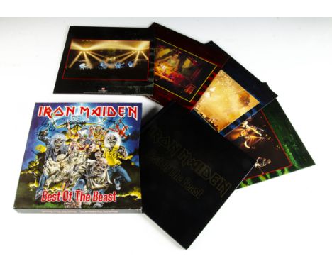Iron Maiden Box Set / Signatures, Best of the Beast - four album box set released 1996 on EMI (EMDX 1097) - With Hardback Boo