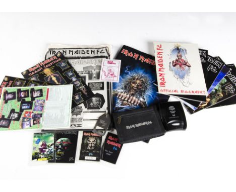 Iron Maiden Fan Club Items, Iron Maiden fan club items comprising Alarm clock, Wallet, 2001 Convention Tour Programme, FC Mag