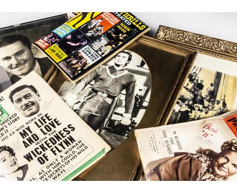 Errol Flynn Memorabilia, a large quantity of memorabilia including magazines featuring Errol Flynn, Titbits, Picturegoer, Pic