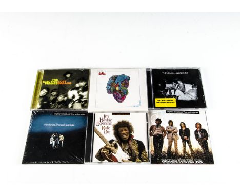 Psychedelic CDs, twenty-five CDs of mainly Psychedelic Rock with artists comprising Jimi Hendrix (nine), The Doors (six), Vel