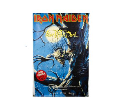 Iron Maiden Fear of the Dark Poster, giant promotional poster for Fear of the Dark - rolled and measuring 60" by 40" -  a few