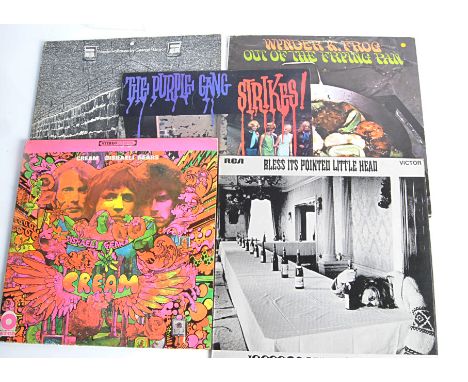 Psychedelic LPs, ten albums of mainly Psychedelic Rock with artists comprising The Purple Gang, Wynder K Frog, The Flies, Cre