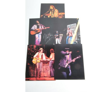 Neil Young / Signature / Bridge School, set of five limited edition prints of Neil Young live produced to aid the Bridge Scho