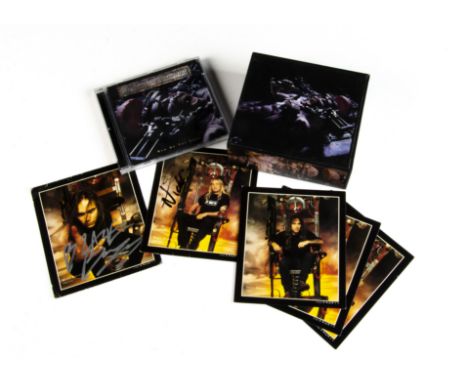 Iron Maiden Signed CD Single, Man On The Edge CD Single Box released 1995 on EMI (CDEMS 398) - Stickered Box with Cards, two 