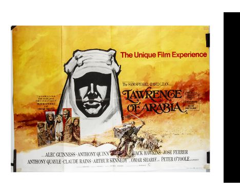 Lawrence of Arabia UK Quad Poster, Lawrence Of Arabia UK Quad cinema poster, with poster artwork by Brian Bysouth for this Da