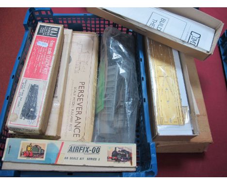 Four 'OO' Gauge/4mm Brass and Plastic Coach Kits, by M.A.J Perseverance, P. C models etc, plus a Kirk(plastic) kit for a Sout