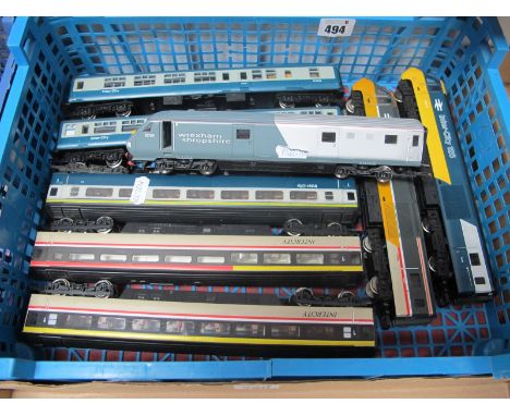 Three Hornby 'OO' Gauge/4mm Glass 43 "Dummy" Unpowered Locomotives, two Inter City R/No W43142 and 43126, plus a Wrexham Shro