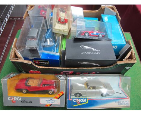 A Quantity of Boxed Display Diecast Vehicles, including Corgi 94030 Rolls Royce Corniche, Corgi 814 1952 Rolls Royce Silver D