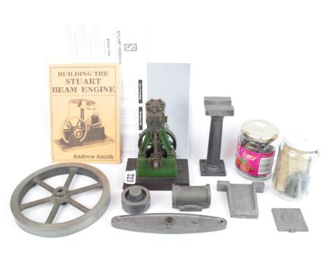 Vintage Hand built Stationary engine and a Stuart Bean Engine in parts with Construction details and brochures 