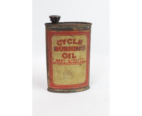 Vintage cycle Burning Oil C.1920 in case with original contents 