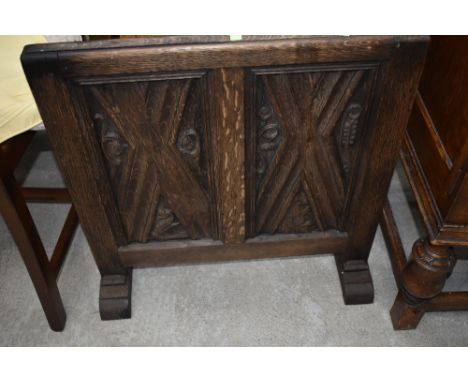 A period oak panel firescreen