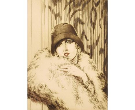 Frank Martin (British 1921-2005) "Vilma Banky" Signed, titled and numbered 'Artist's Proof' in pencil in the margin, etching.