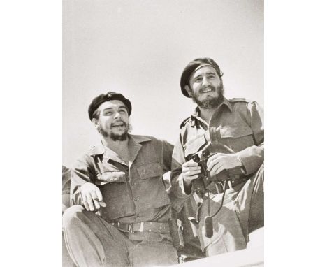 Perfecto Romero (Cuban 1936-) Che Guevara and Fidel Castro Signed and initialled, with artist's blind stamp, gelatin silver p