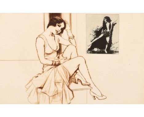 Frank Martin (British 1921-2005) "Ann Pennington" Signed, titled and numbered AP3 (Artist's Proof) in pencil in the margin, e