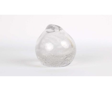 Tapio Wirkkala (Finnish 1915-1985) for Iittala Clear Controlled Bubble Vase  Mid-20th century, signed Tapio Wirkkala Iittala.