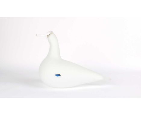 Oiva Toikka (Finnish 1931-2019) Two Glass Birds - Large Limited Edition "Swan (Villijoutsen)" for Nuutajärvi & "Willow Grouse