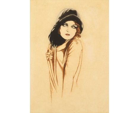 Frank Martin (British 1921-2005) "Constance Bennett in 1924" Signed, titled and numbered 'Artist's Proof' in pencil in the ma