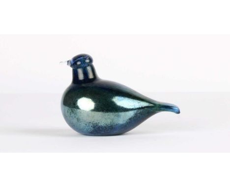 Oiva Toikka (Finnish 1931-2019) for Iittala "Tiiri" Lustre Glass Bird  Signed O. Toikka Nuutajärvi and bearing Iittala label.