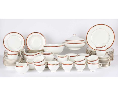 Wedgwood, England "Colorado" Patten Part Tea & Dinner Service Comprising eighteen dinner plates, seventeen side plates, twelv