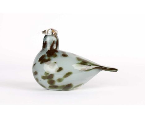 Oiva Toikka (Finnish 1931-2019) for Iittala "Hiplu" Glass Bird  Introduced 2012, signed O. Toikka Nuutajärvi and bearing Iitt